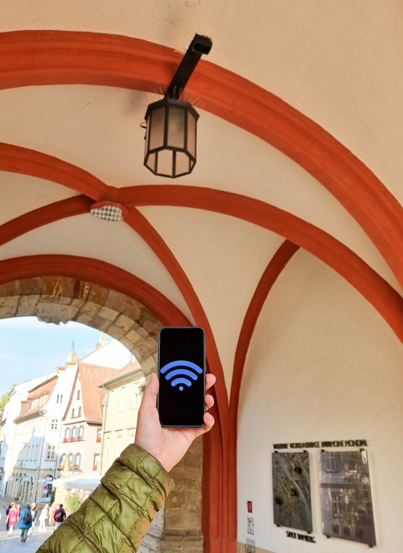 Crowdanym misst via Sensoren wie voll es in Bamberg ist.